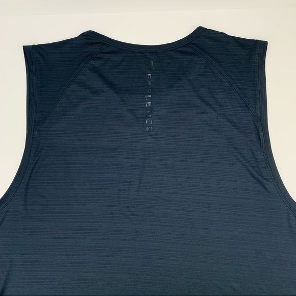 Fabletics Muscle Tank Vertical Logo Back Neck Lightweight Black - Picture 6 of 11